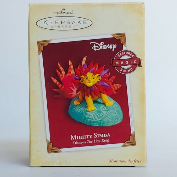 CUTE Hallmark Keepsake Ornament Mighty Simba Disney's The Lion King 2005 - Picture 2 of 11